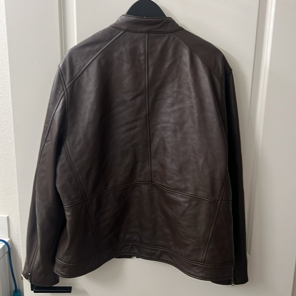 Rouge Moto Leather Brown Jacket - Picture 5 of 10
